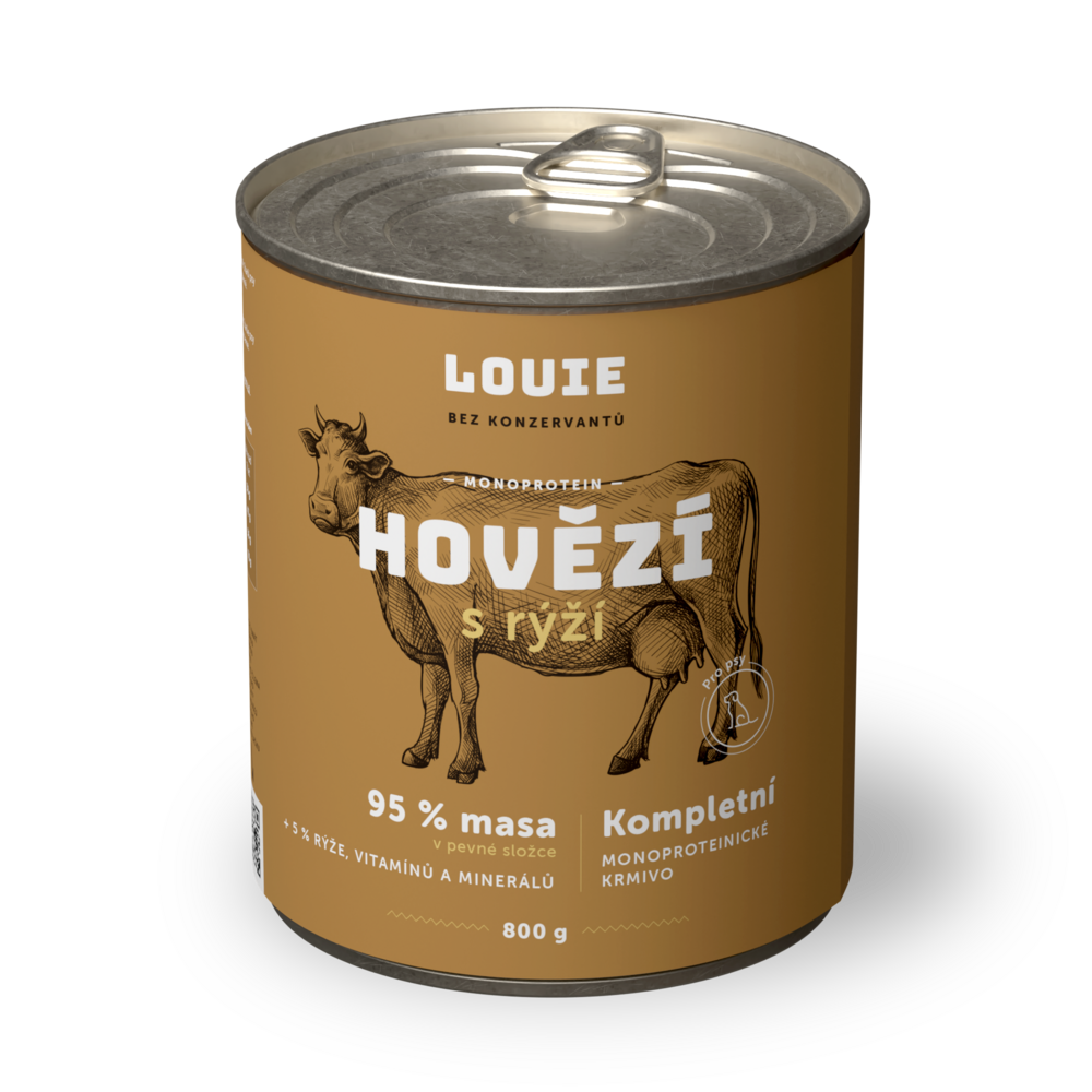 Hovězí s rýží 800g