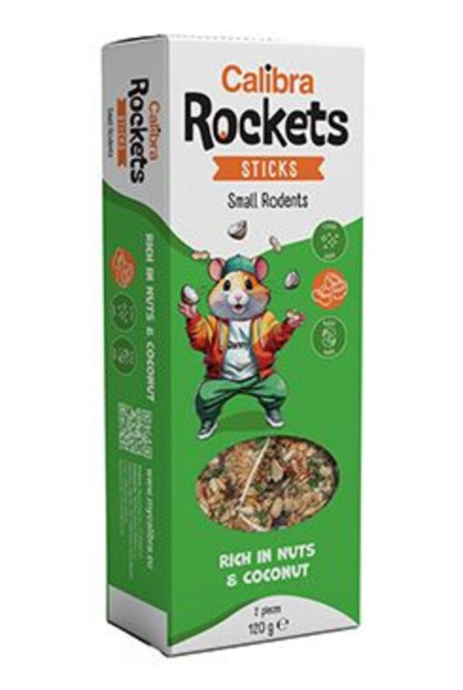 Rockets Sticks Small rodents Nuts&Coconut 120g