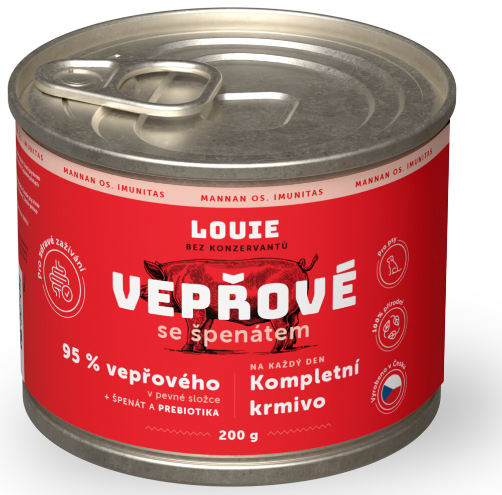 Vepřové se špenátem a prebiotiky 200g