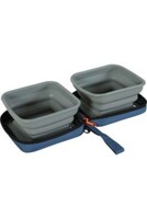 Miska skládací 2v1 BIVOUAK 2x700ml modrá Zolux 