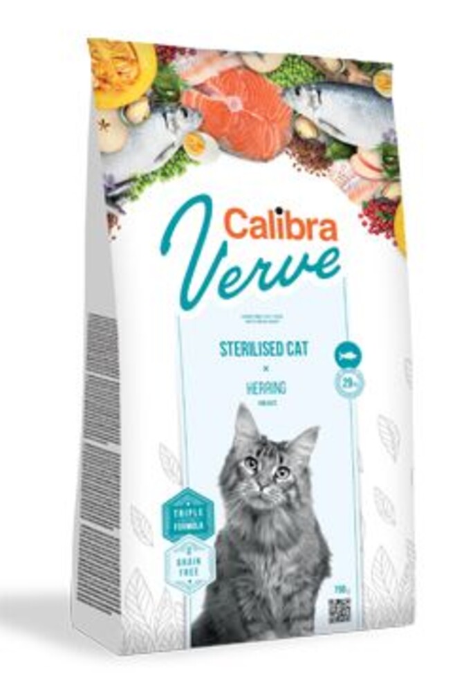 Cat Verve GF Sterilised Herring  750g