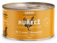 Kuřecí s rýží a taurinem 200 g - LOUIE kompletní krmivo pro kočky 