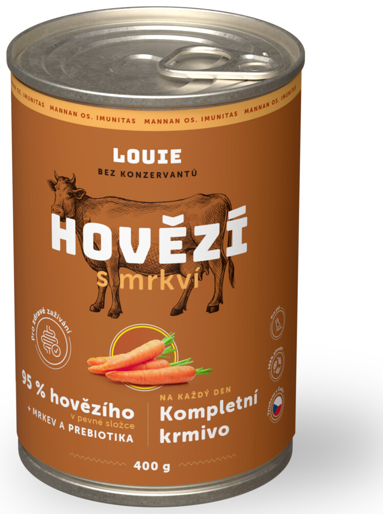 Hovězí s mrkví a prebiotiky 400g