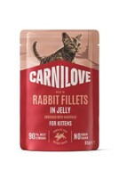Cat Pouch Jelly Rabbit+Marigold Kittens 85g 