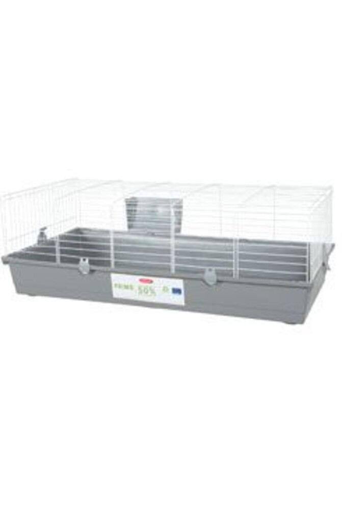 Klec morče PRIMO 120cm bílá/šedá s výbavou Zolux