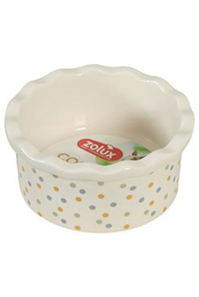 Miska keramická COSY hlodavec 150ml puntíky Zolux