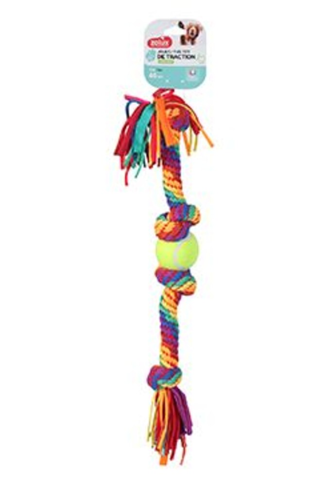 Hračka pes RAINBOW Tenisový míček 60cm Zolux