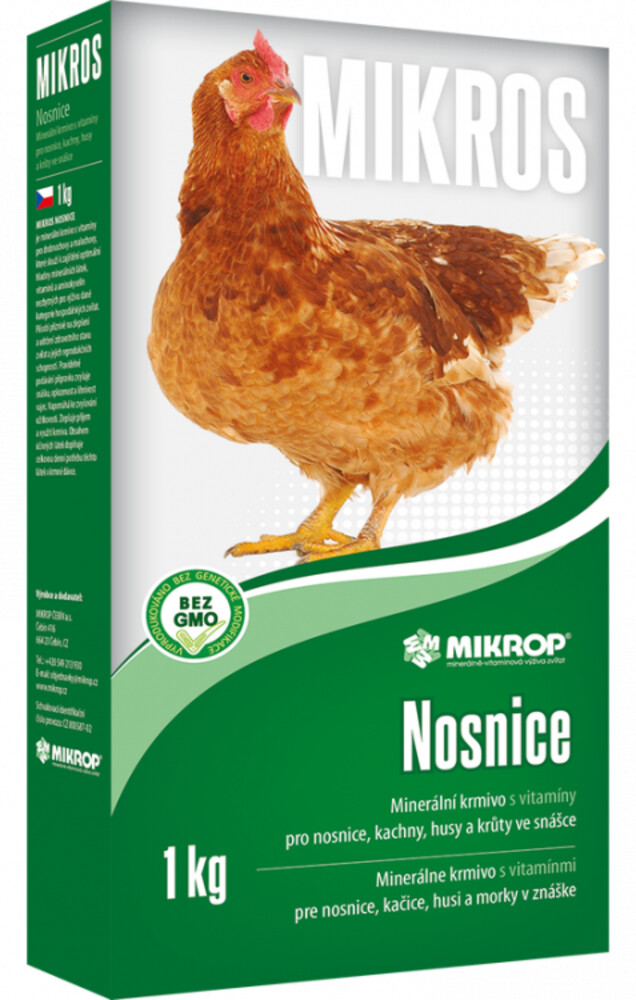 Mikros Nosnice - vitamínové krmivo 1 kg