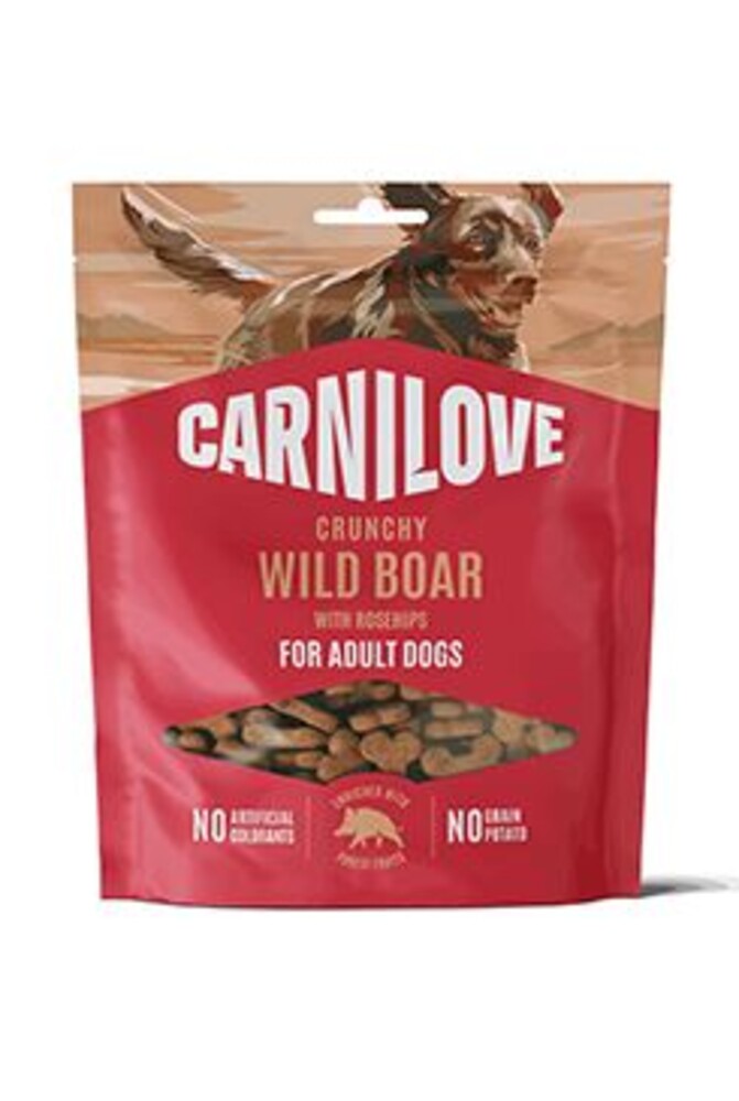 Dog Crunchy Snack Wild Boar+Rosehips 200g