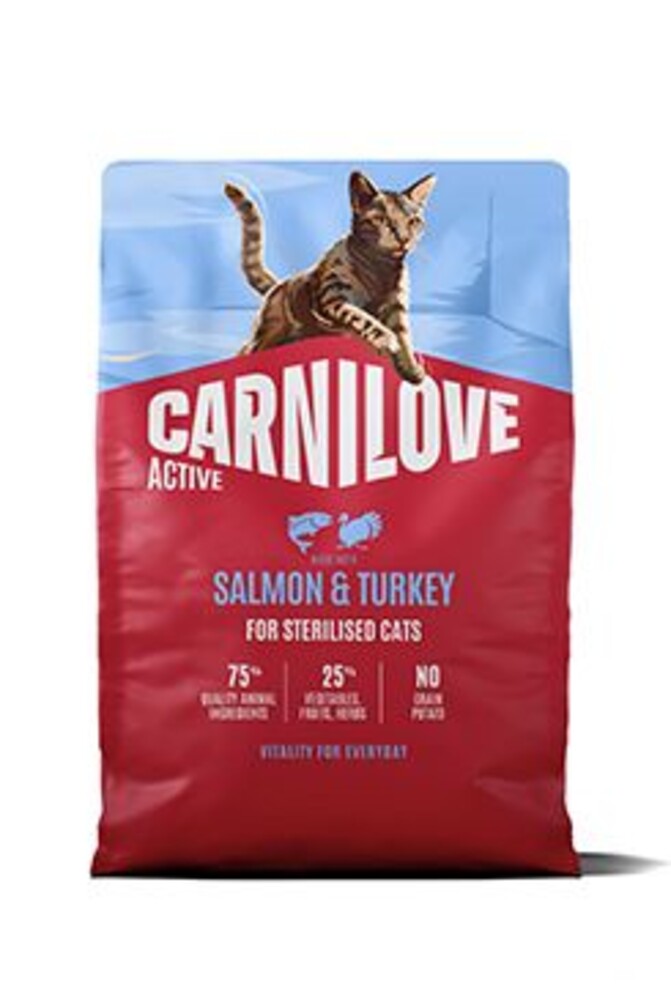 Cat Active Dry Salmon&Turkey Steril.Ad.AB2kg
