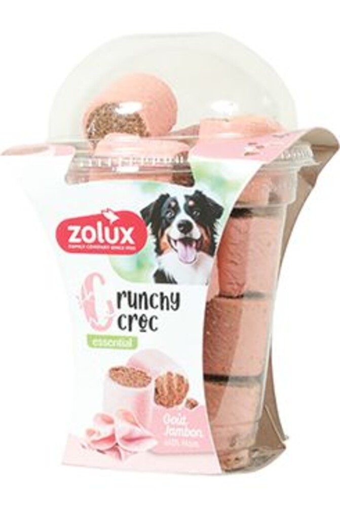 Pochoutka pes CRUNCHY XL Šunka 240g Zolux