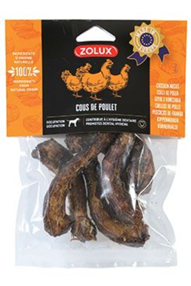 Pochoutka pes Kuřecí krky 150g Zolux
