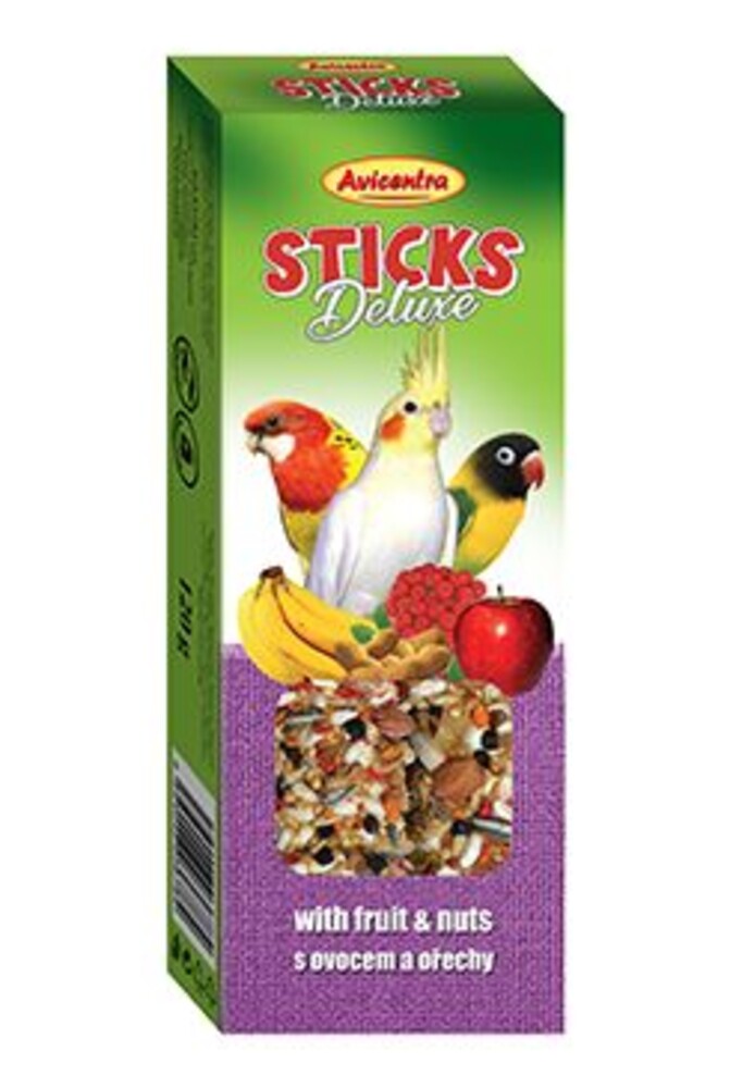 tyčinky malý papoušek - ovoce+ořech 2ks