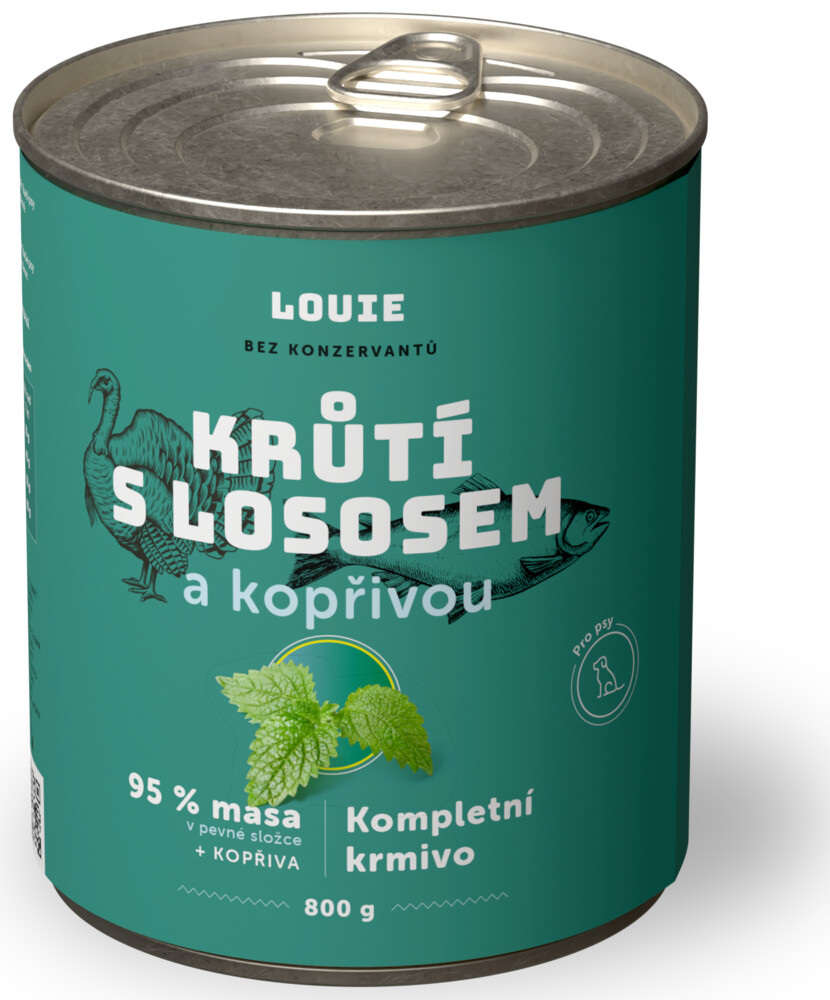 Krůtí s lososem a kopřivou 800g