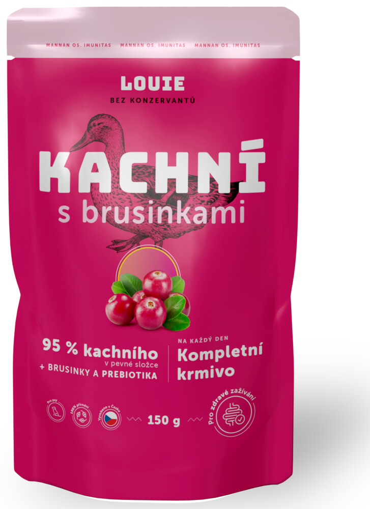 Kachní kapsička s brusinkami a prebiotiky 150g