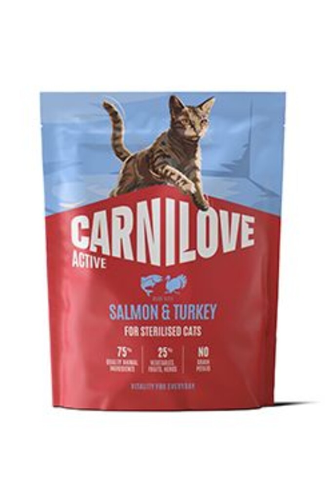 Cat Active Dry Salmo&Turkey Steril.Ad.AB400g