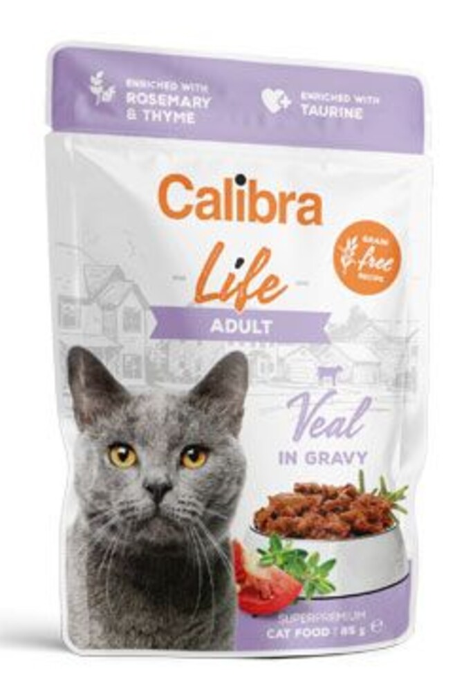 Cat Life kapsa Adult Veal in gravy 85g