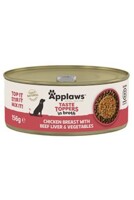 Dog konz. Toppers Broth kuř.prsa s játry 156g 