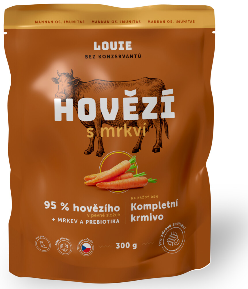 Hovězí kapsička s mrkví a prebiotiky 300g