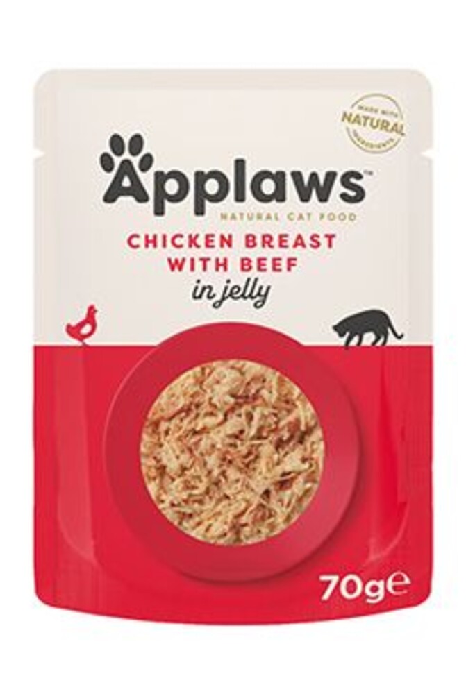 Cat kapsa Adult Jelly kuřecí prsa s hovězím70g