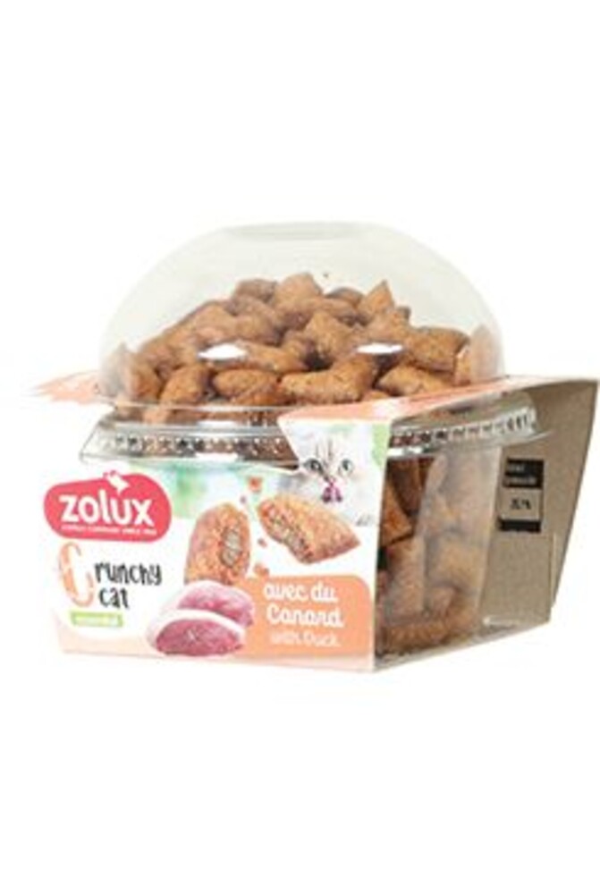 Pochoutka kočka CRUNCHY Kachna 80g Zolux