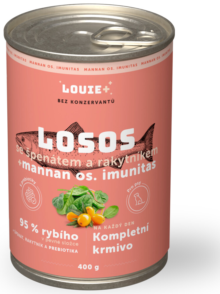 Losos s rakytníkem, špenátem a prebiotiky 400g