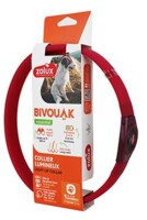 Obojek LED velký BIVOUAK 30-60cm USB červená Zolux 