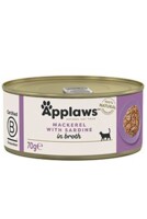 Cat konz. Adult Broth makrela se sardinkami70g 