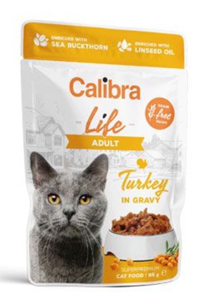 Cat Life kapsa Adult Turkey in gravy 85g