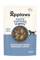 Dog kapsa Toppers Gravy bílá ryba a losos 85g 