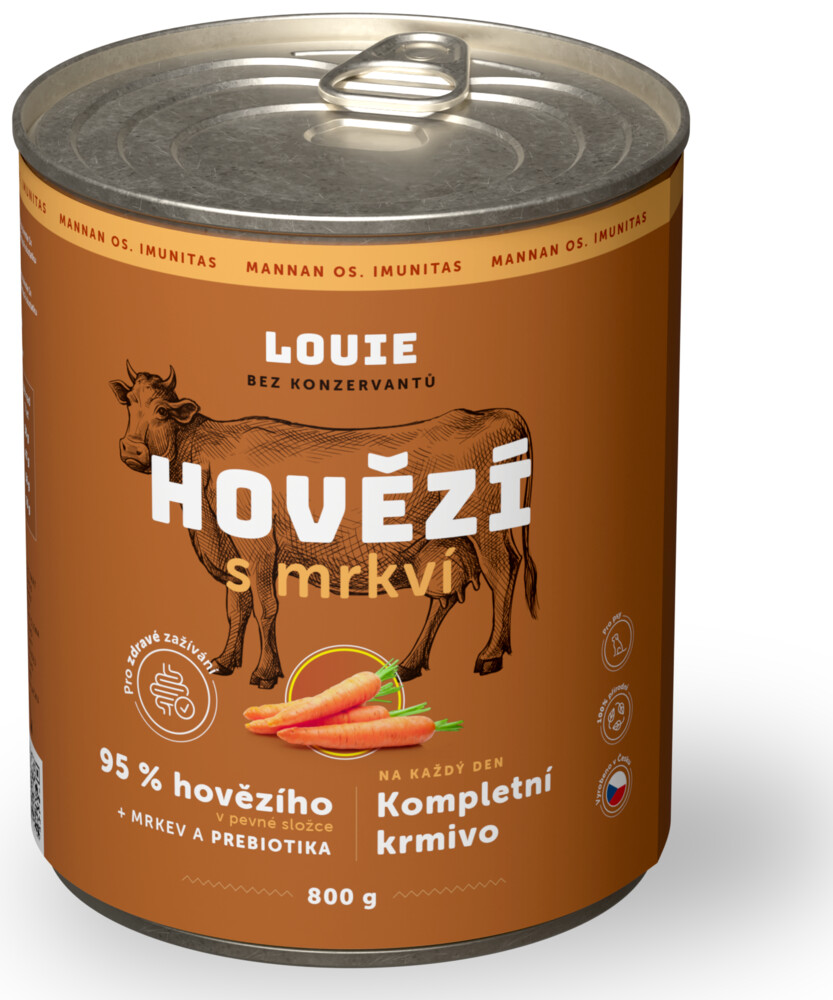 Hovězí s mrkví a prebiotiky 800g