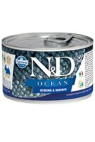 N&D DOG OCEAN Adult Herring & Shrimps Mini 140g 