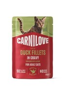 Cat Pouch Gravy Duck+Catnip 85g 
