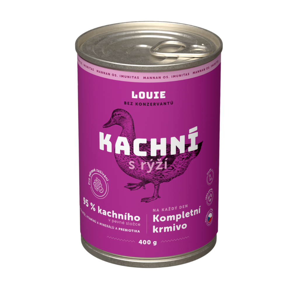 Kachní s rýží a prebiotiky 400g