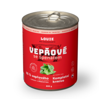 Vepřové se špenátem a prebiotiky 800g 