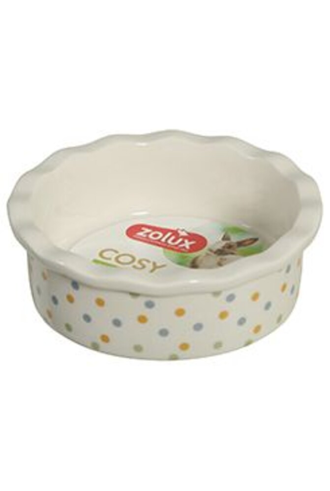 Miska keramická COSY hlodavec 100ml puntíky Zolux