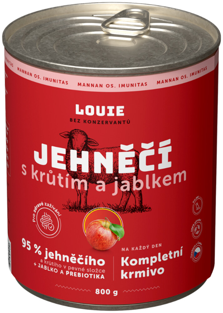Jehněčí s krůtím, jablkem a prebiotiky 800g