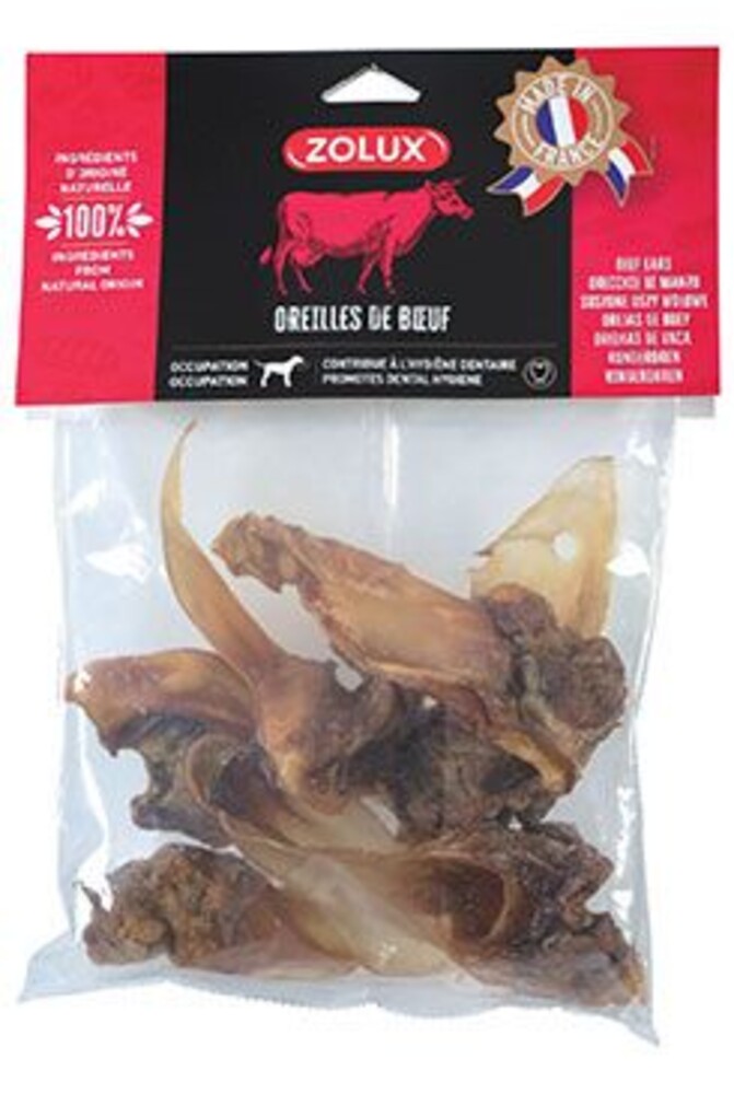 Pochoutka pes Hovězí uši 400g Zolux