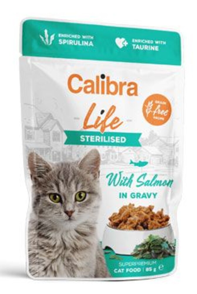 Cat Life kapsa Sterilised Salmon in gravy 85g