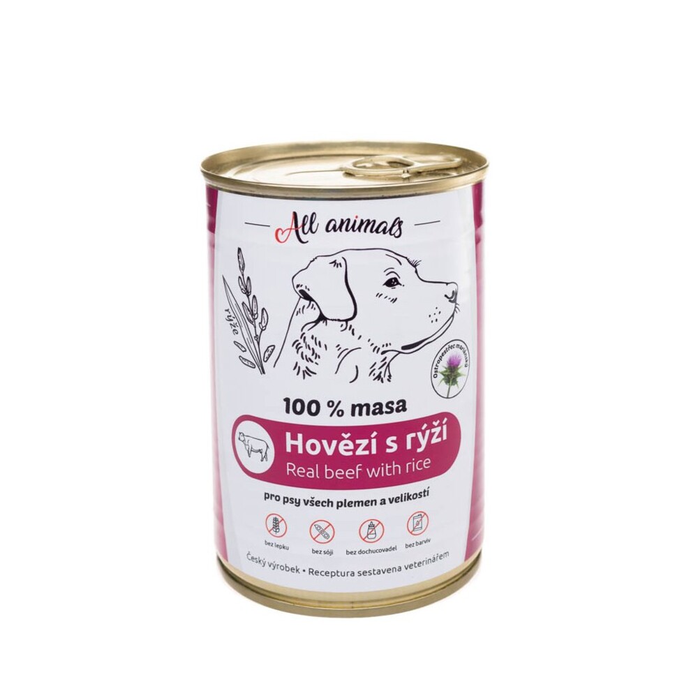 Hovězí maso mleté s rýží 400g
