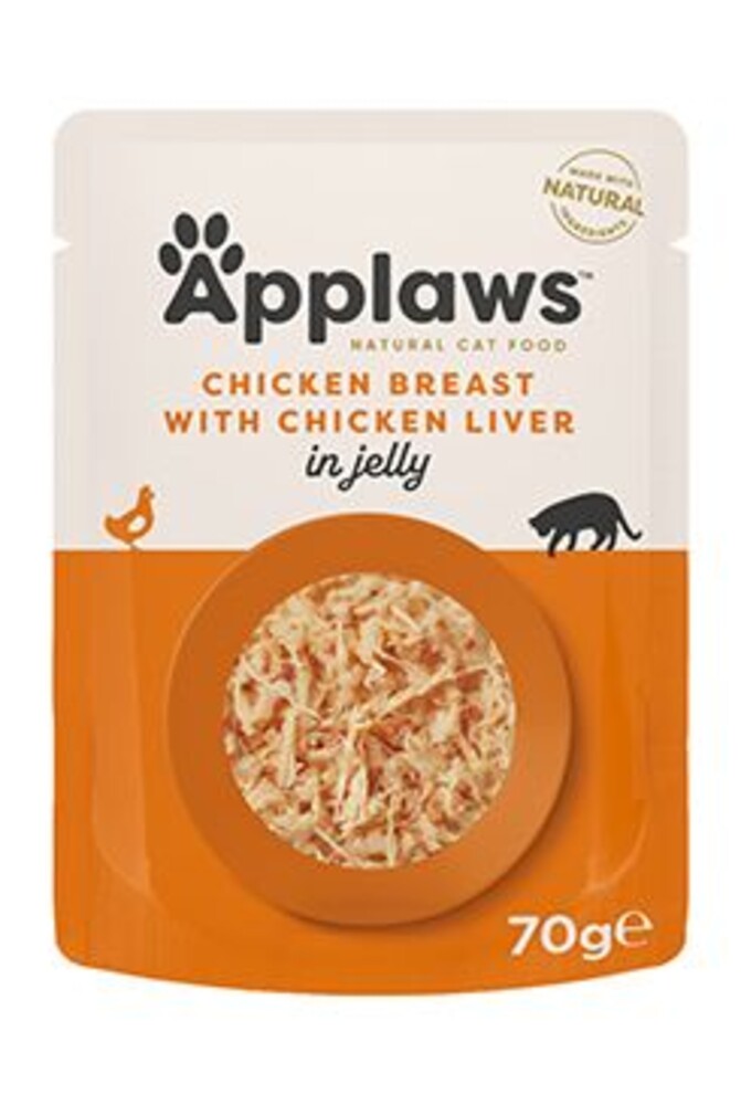 Cat kapsa Adult Jelly kuřecí prsa s játry 70g