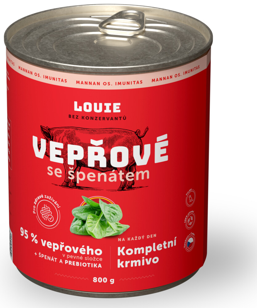 Vepřové se špenátem a prebiotiky 800g