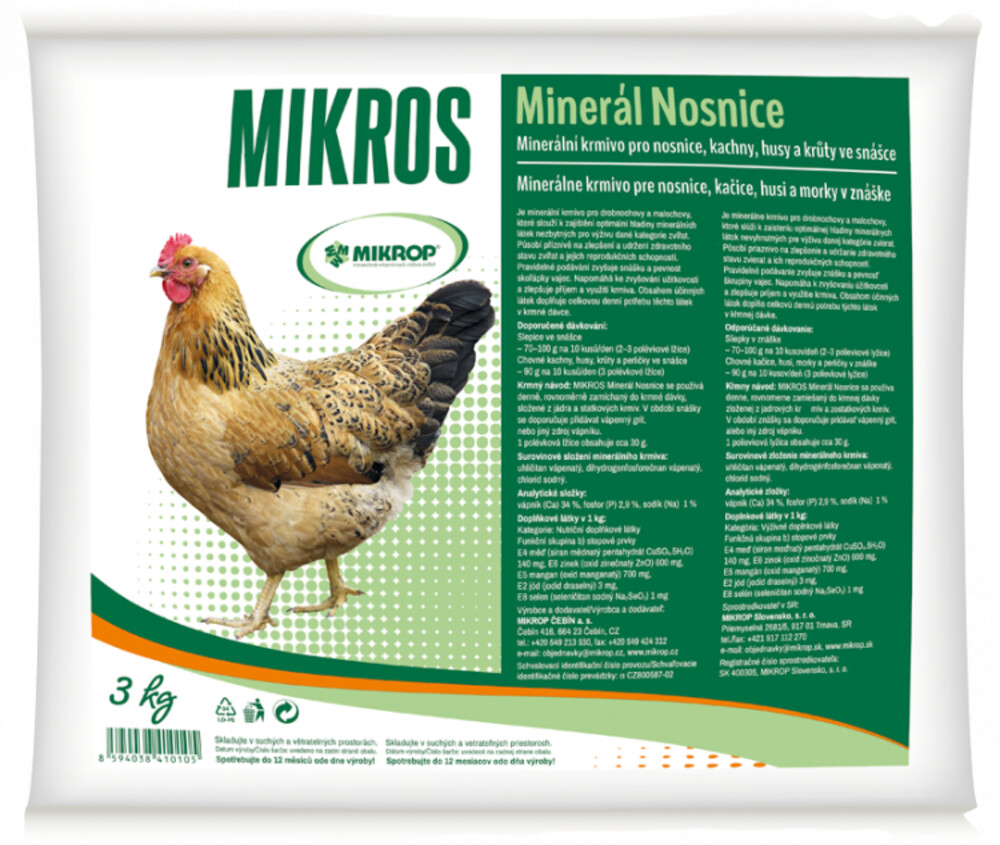 Mikros Minerál Nosnice 3kg