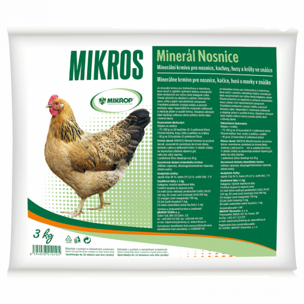 Mikros Minerál Nosnice 3kg
