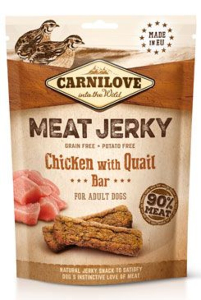 Dog Jerky Quail&Chicken Bar 100g
