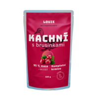 Kachní kapsička s brusinkami 150g – LOUIE kompletní krmivo pro psy