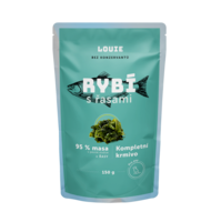 Rybí kapsička s řasami 150 g – LOUIE kompletní krmivo pro psy