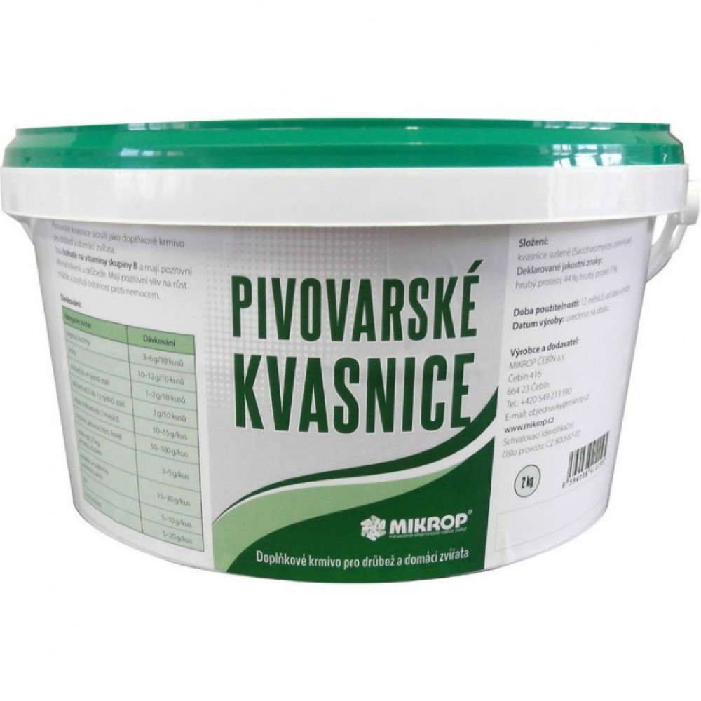 Pivovarské kvasnice syp., 2kg