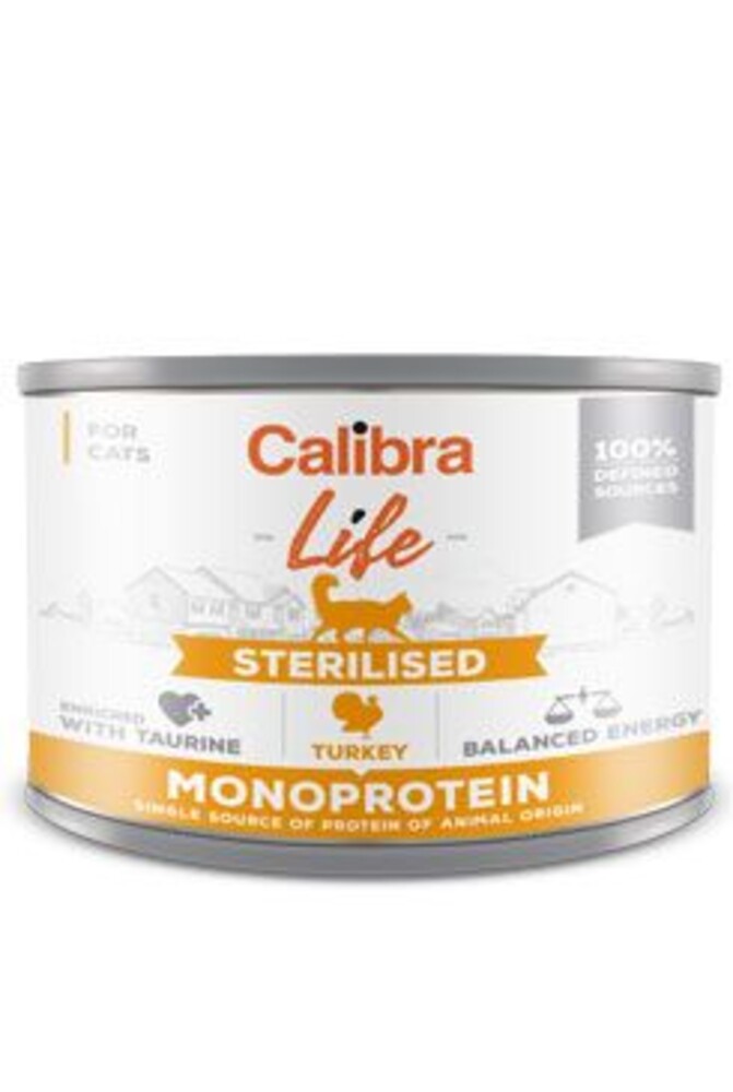 Cat Life  konz.Sterilised Turkey 200g