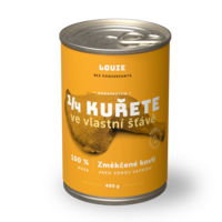1/4 kuřete 100% maso 400g - LOUIE doplňkové krmivo pro psy 